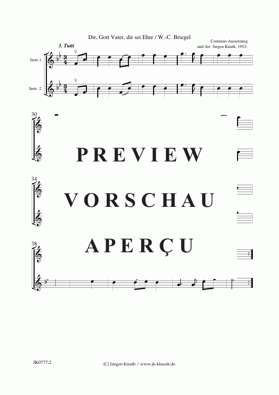 Produktgalerie: Seite 8 von 11 Dir, Gott Vater, dir sei Ehre (kl.Kantate), , Gemischter Chor + Streicher