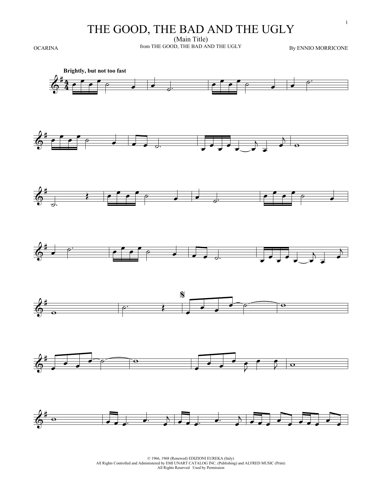 Product gallery: Page 1 of 1 The Good, The Bad And The Ugly (Main Title), Ennio Morricone
