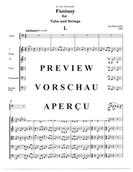Produktgalerie: Seite 3 von 21 Fantasy , , (Streichorcheste + Tuba Solor)