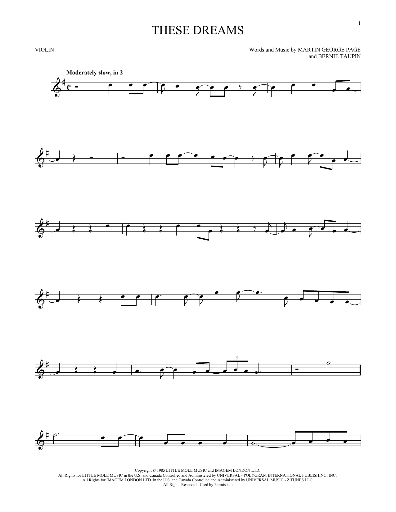 Product gallery: Page 1 of 1 These Dreams, Heart