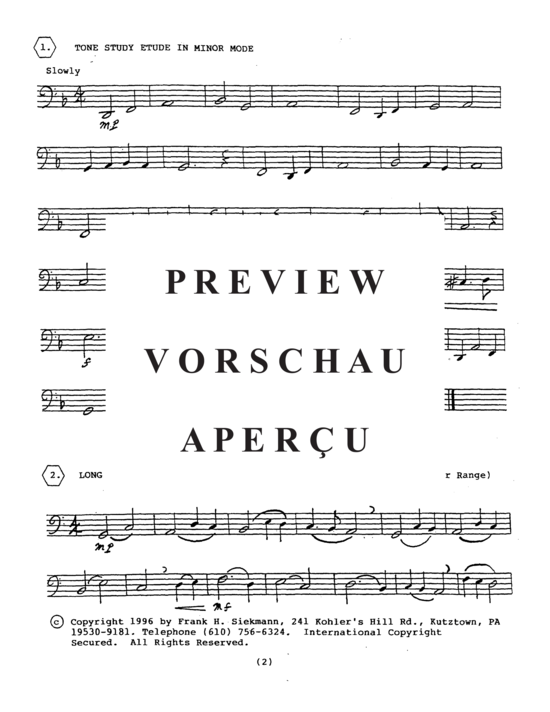Product gallery: Page 4 of 21 Tuba Etudes at the Elementary Level , , (Tuba Solo)