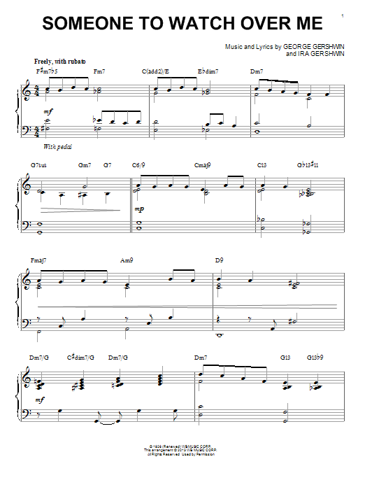 Produktbild zu: Someone To Watch Over Me [Jazz version] (arr. Brent Edstrom)
