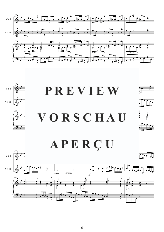 Produktgalerie: Seite 7 von 11 Trio Sonata No.12 in B-Dur Op.1, , 2 Violinen und Cembalo