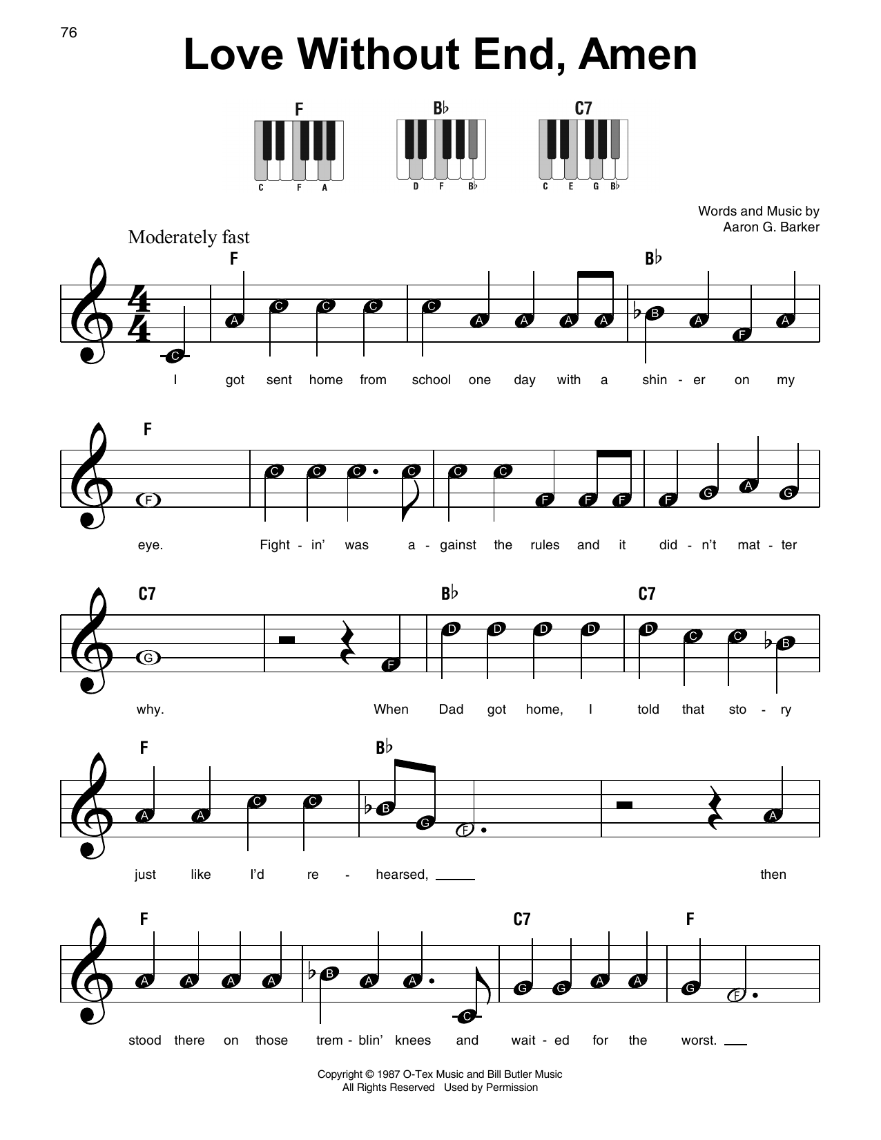 Produktbild zu: Love Without End, Amen