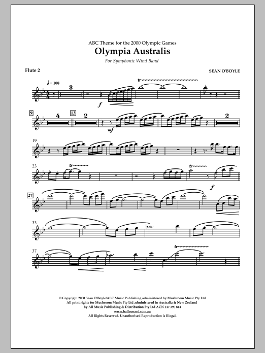 Produktbild zu:  Olympia Australis (Symphonic Wind Band) - Flute 2 - 