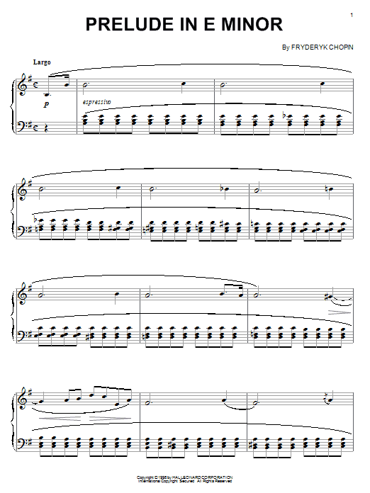Product gallery: Page 1 of 1 Prelude In E Minor, Op. 28, No. 4, Frederic Chopin
