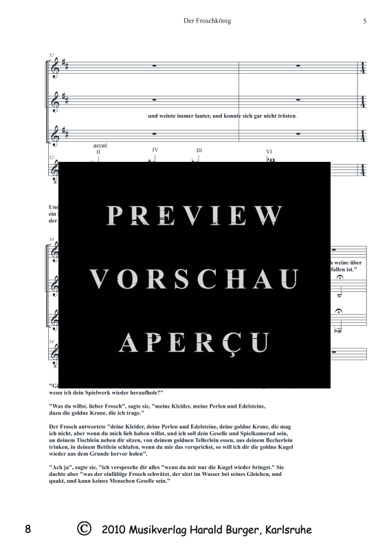 Product gallery: Page 11 of 11 Der Froschkönig (Partitur), , Mixed ensemble wind trio, guitar and speaker