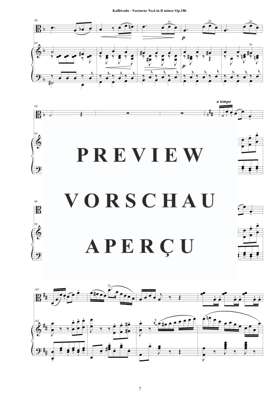 Produktgalerie: Seite 8 von 11 Nocturne No.6 Op.186, , Viola und Klavier