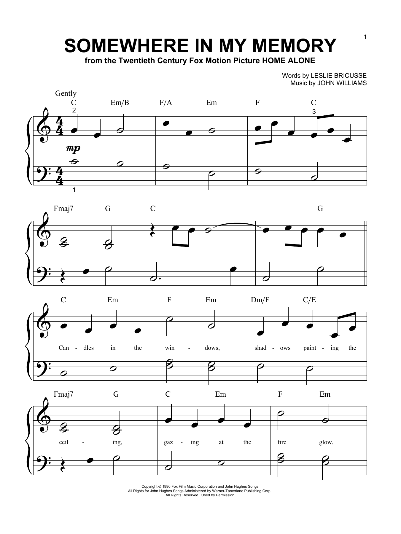 Produktgalerie: Seite 1 von 1 Somewhere In My Memory, John Williams, Klavier