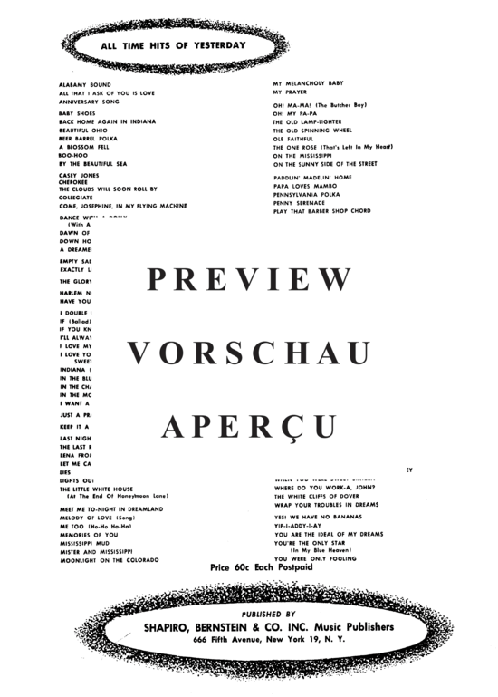Produktgalerie: Seite 7 von 8 Soft Shoe Song (The Dance My Darlin' Used To Do) , Popular Standard, (Klavier und Gesang)