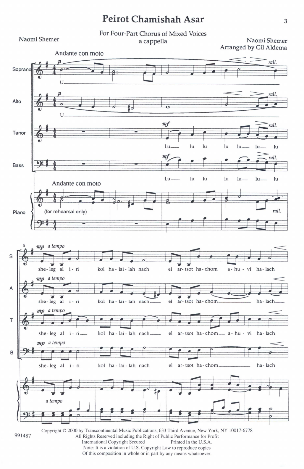 Product gallery: Page 1 of 1 Peirot Chamishah Asar (Snow On My Town), Gil Aldema