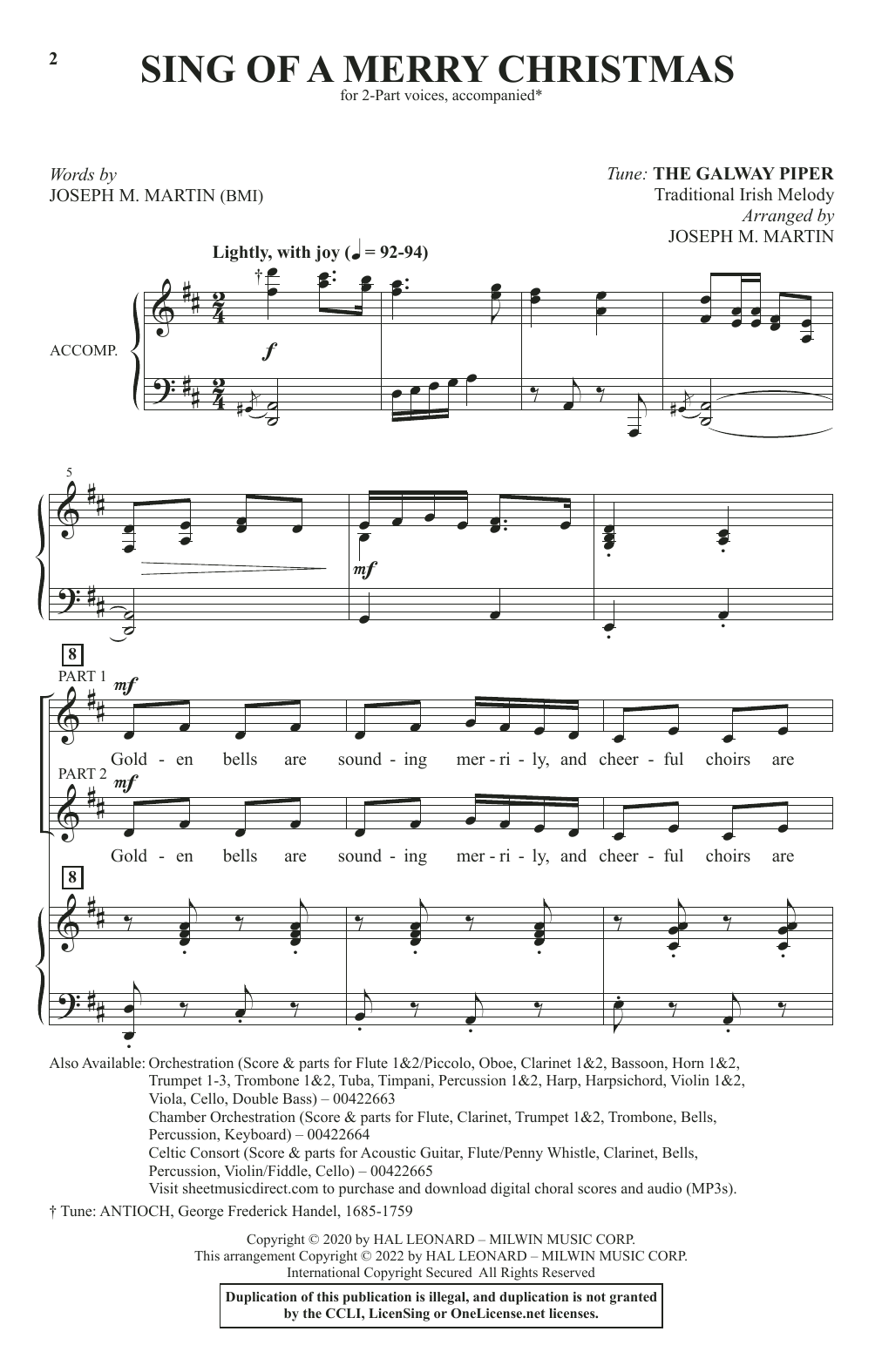Produktbild zu: Sing Of A Merry Christmas