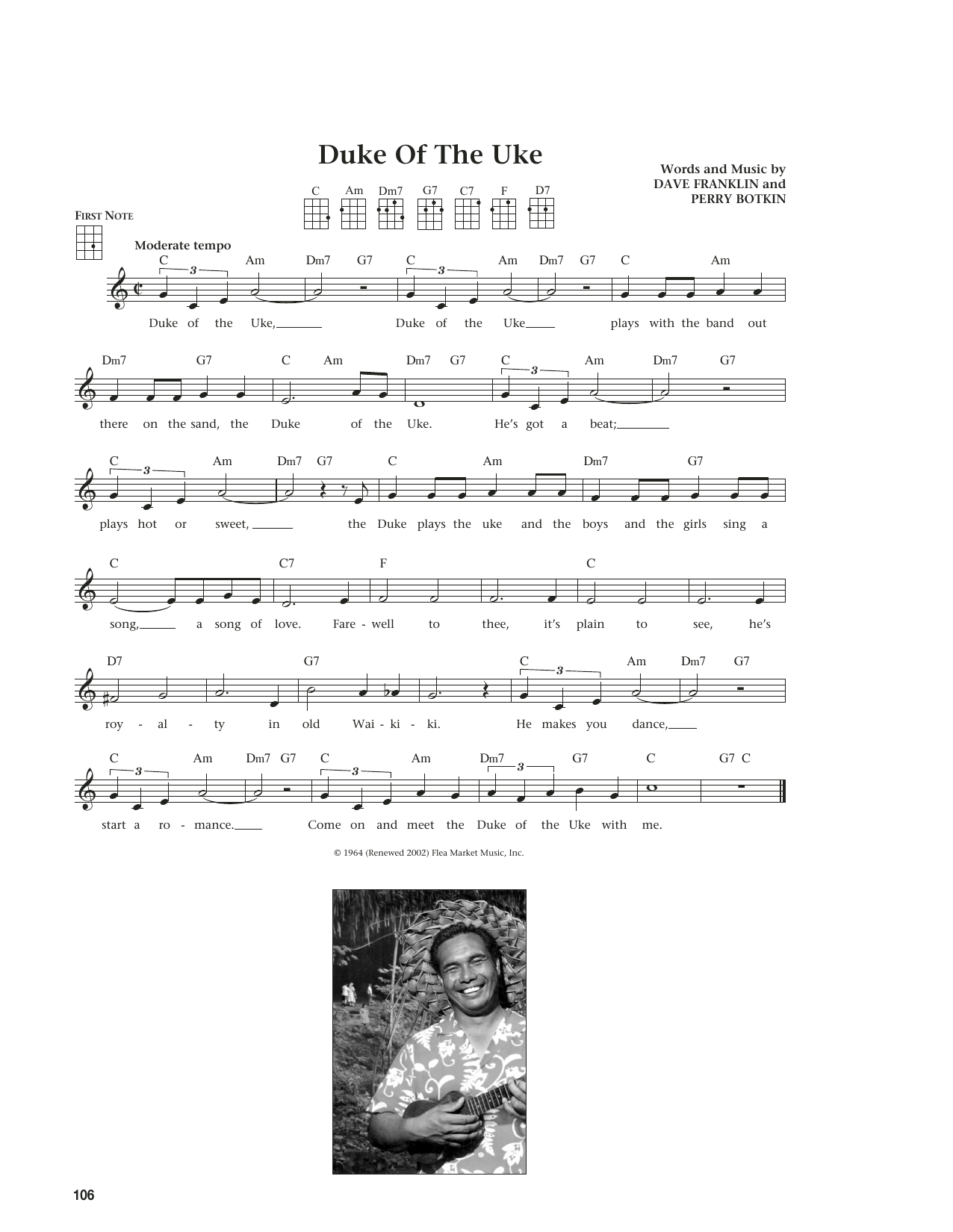 Product gallery: Page 1 of 1 Duke Of The Uke (from The Daily Ukulele) (arr. Liz and Jim Beloff), Dave Franklin and Perry Botkin