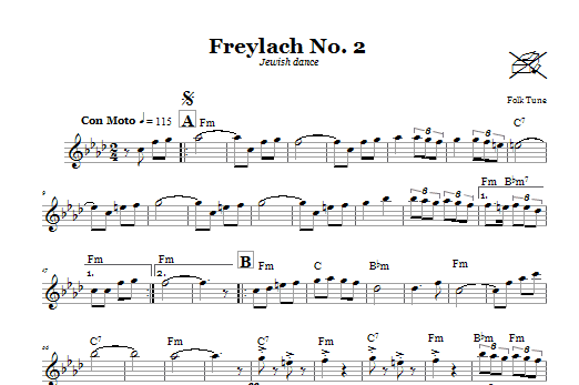 Product gallery: Page 1 of 1 Freylach No. 2 (Jewish Dance), Folk Tune