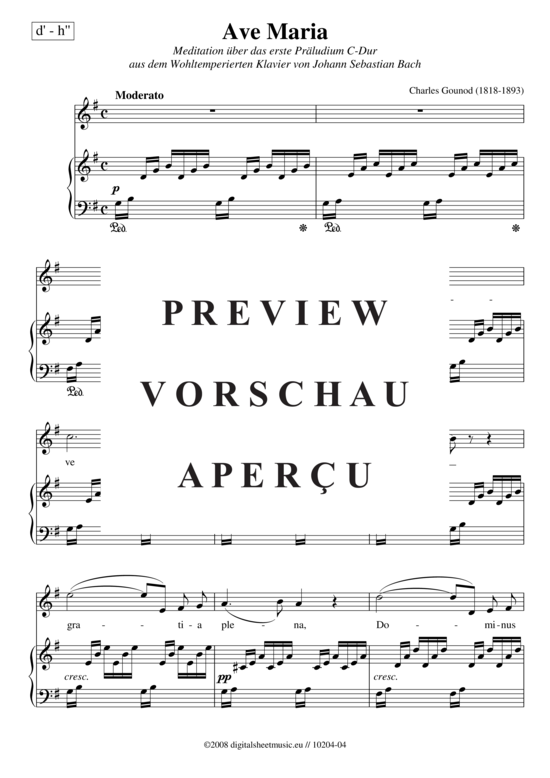 Product gallery: Page 2 of 5 Ave Maria hoch , , (d´ - h´´)