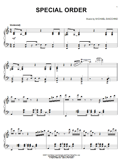 Product gallery: Page 1 of 1 Special Order, Michael Giacchino