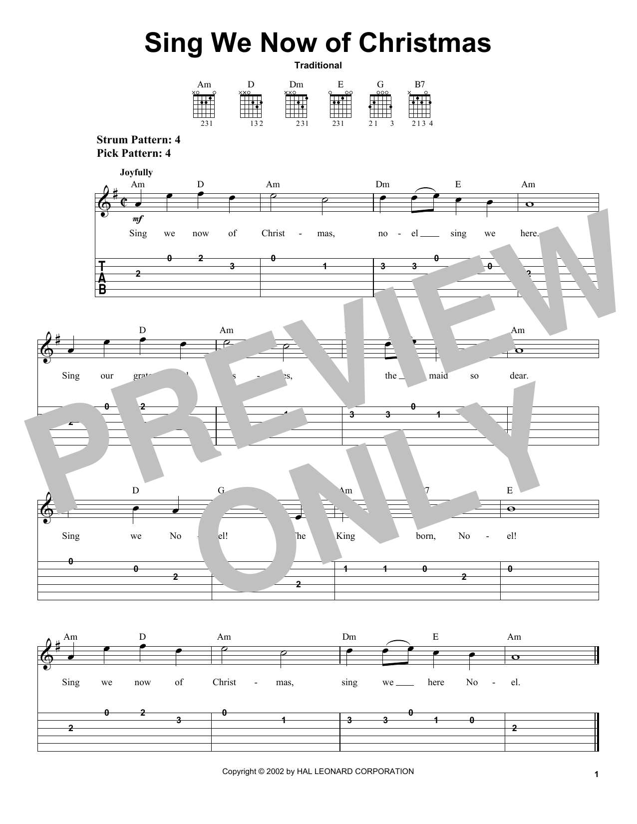 Product gallery: Page 1 of 1 Sing We Now Of Christmas, Traditional French Carol