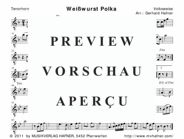 Product gallery: Page 8 of 11 Weisswurst Polka, , (woodwind and brass)