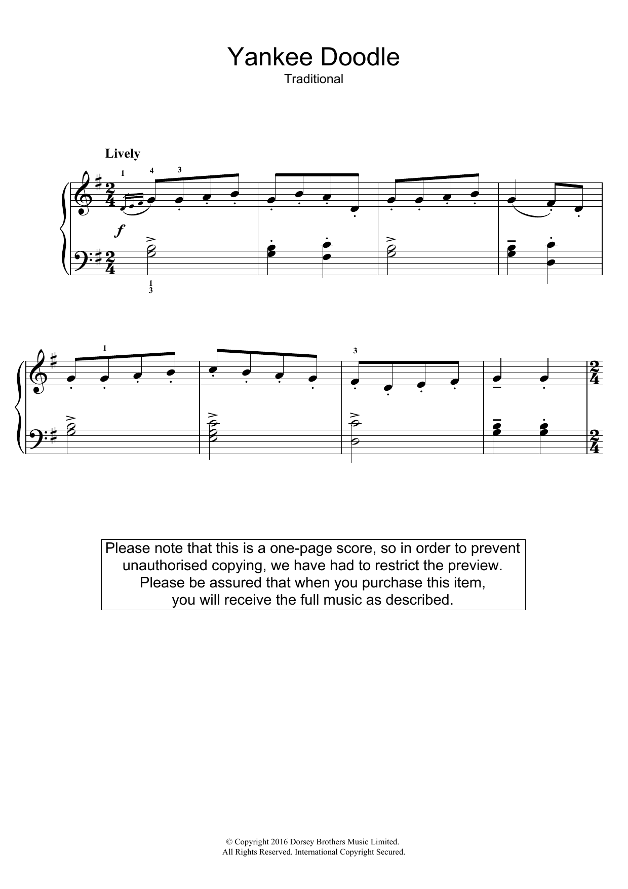 Produktbild zu: Yankee Doodle