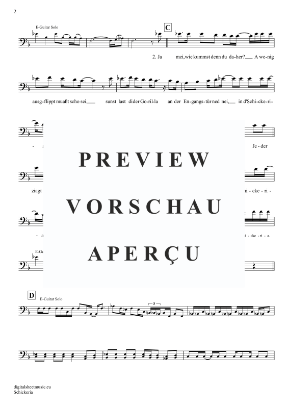 Produktgalerie: Seite 3 von 4 Schickeria, Spider Murphy Gang, Violoncello