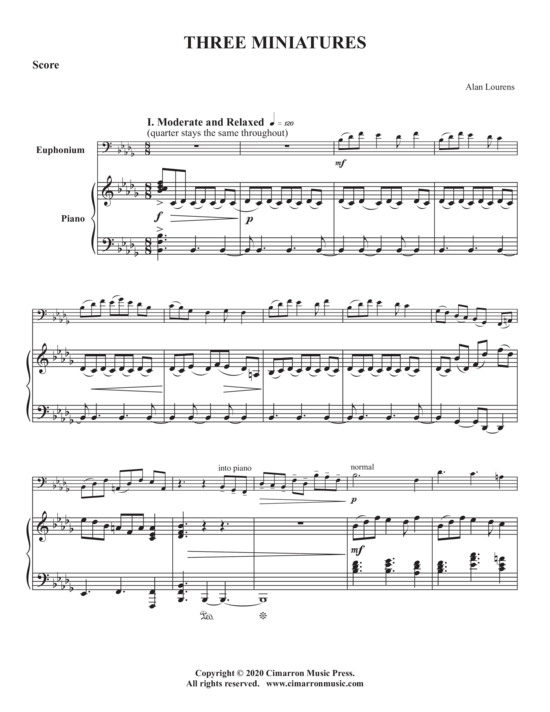 Product picture to: Three Miniatures Alan Lourens