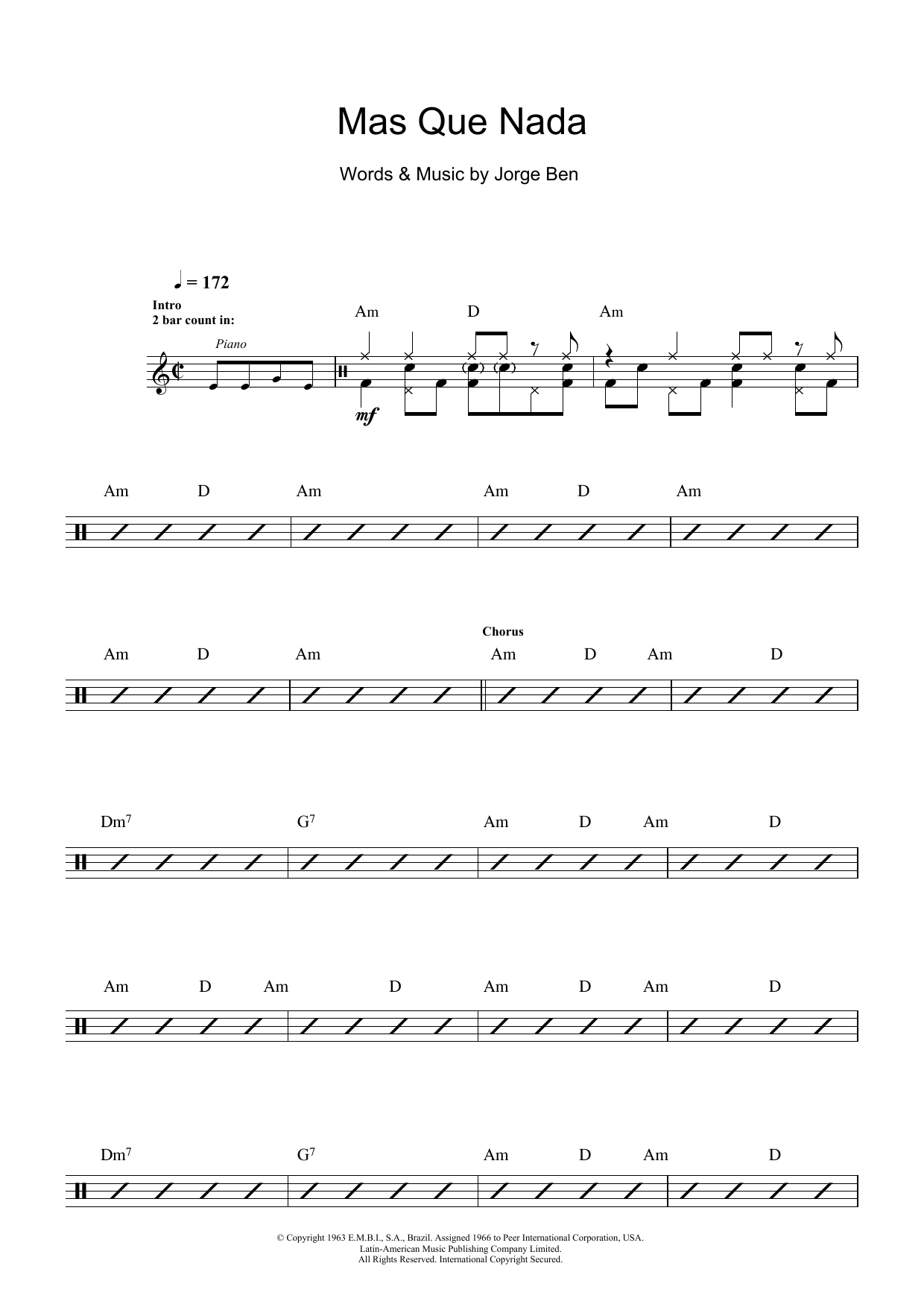 Product gallery: Page 1 of 1 Mas Que Nada (Say No More), Jorge Ben