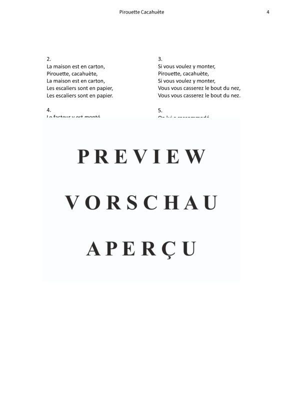 Produktgalerie: Seite 6 von 6 Pirouette Cacahuète, , Gesang und Klavier