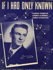 cover: If I Had Only Known, Bill Usher, Gesang, Gitarre, Klavier