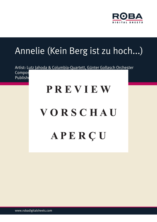 Product gallery: Page 2 of 3 Annelie (Kein Berg ist zu hoch...) , , Accordion and underlaid lyrics