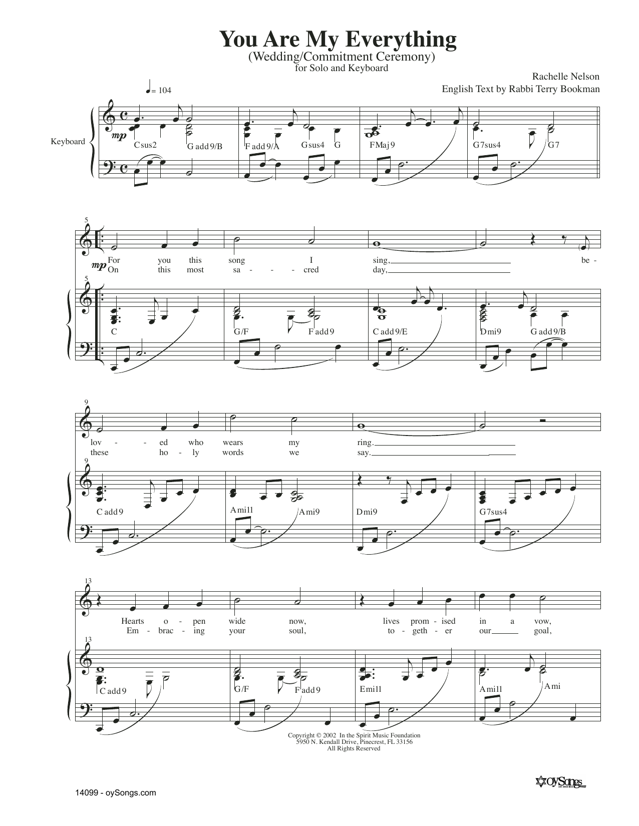 Produktgalerie: Seite 1 von 1 You Are My Everything, Rachelle Nelson, Gesang, Klavier