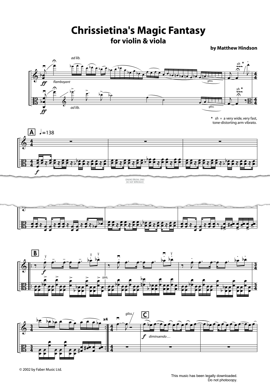 Produktgalerie: Seite 1 von 1 Chrissietina's Magic Fantasy, Matthew Hindson, Viola, Violine