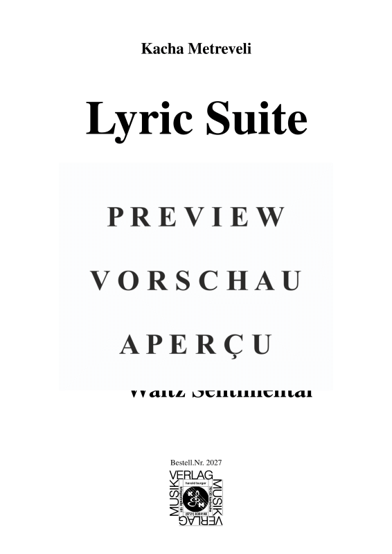 gallery: Lyric Suite, , (Gitarre Solo)