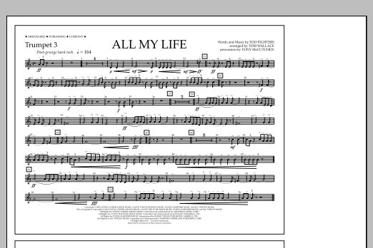 Produktbild zu:  All My Life - Trumpet 3 - Tom Wallace
