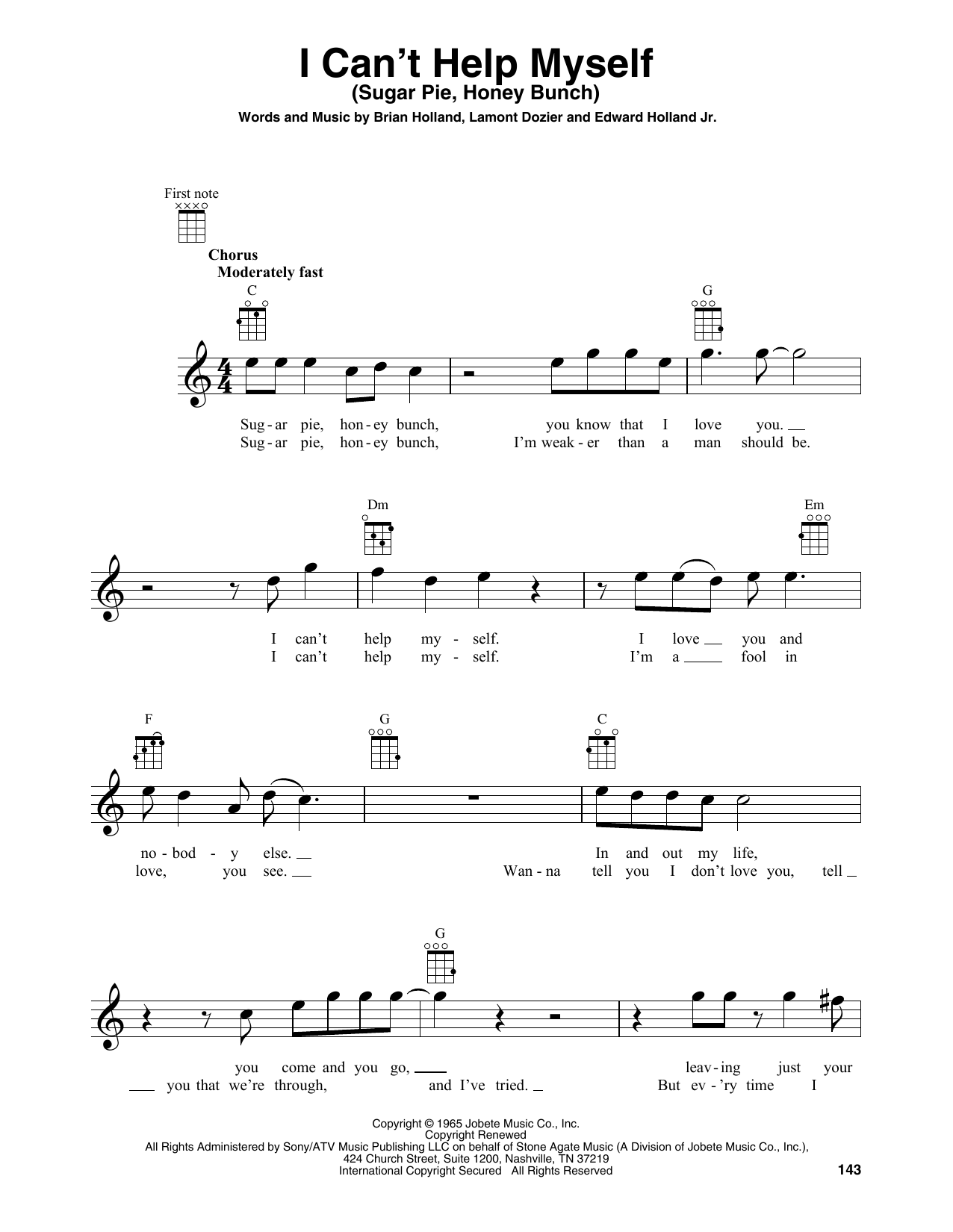 Produktbild zu: I Can't Help Myself (Sugar Pie, Honey Bunch)