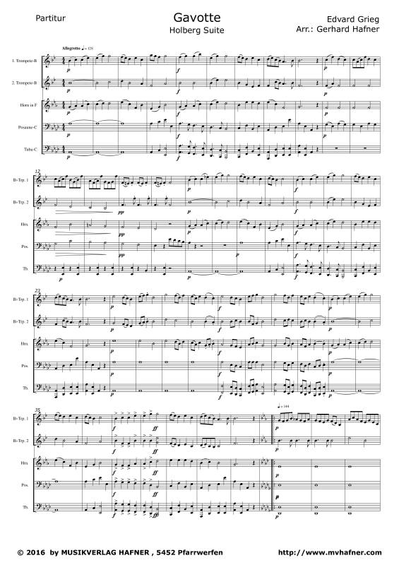 gallery: Gavotte, , (Brass Quintet)