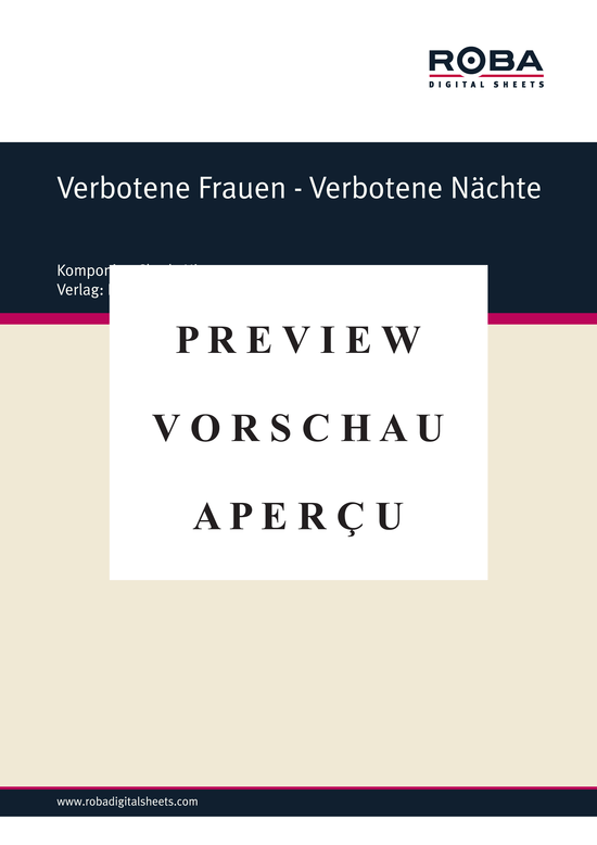 Product gallery: Page 2 of 2 Verbotene Frauen - Verbotene Nächte , , (alto saxophone + chords)