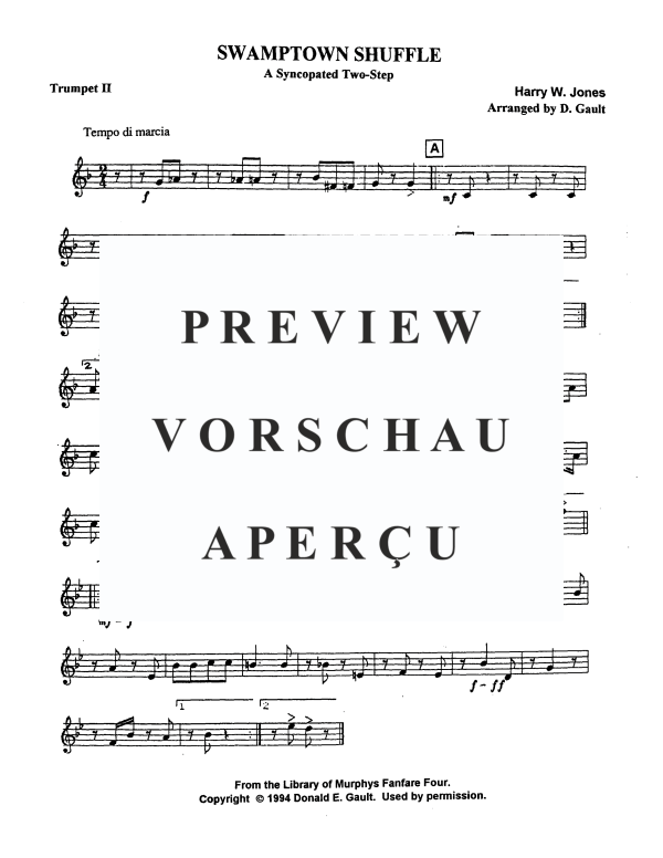 Produktgalerie: Seite 10 von 11 Swamptown Shuffle, , Blechbläser Quartett
