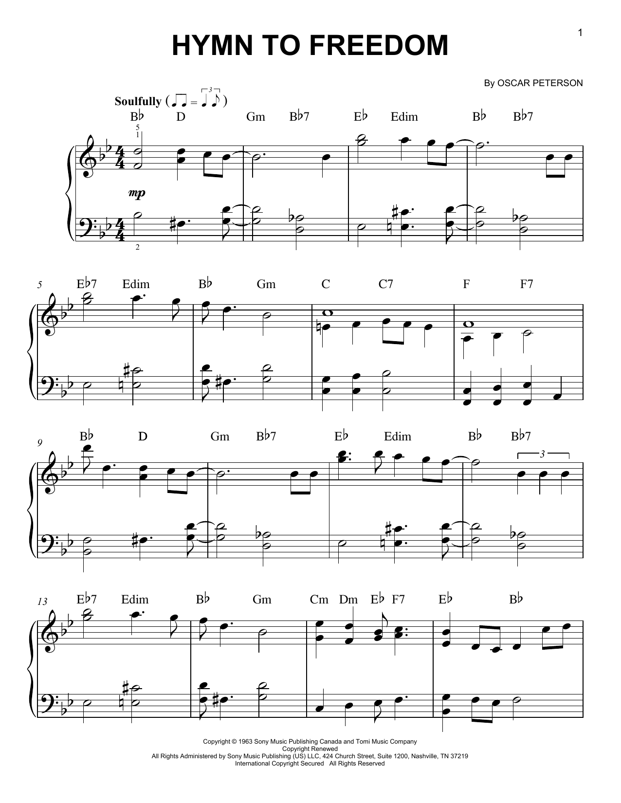 Produktgalerie: Seite 1 von 1 Hymn To Freedom, Oscar Peterson, Klavier