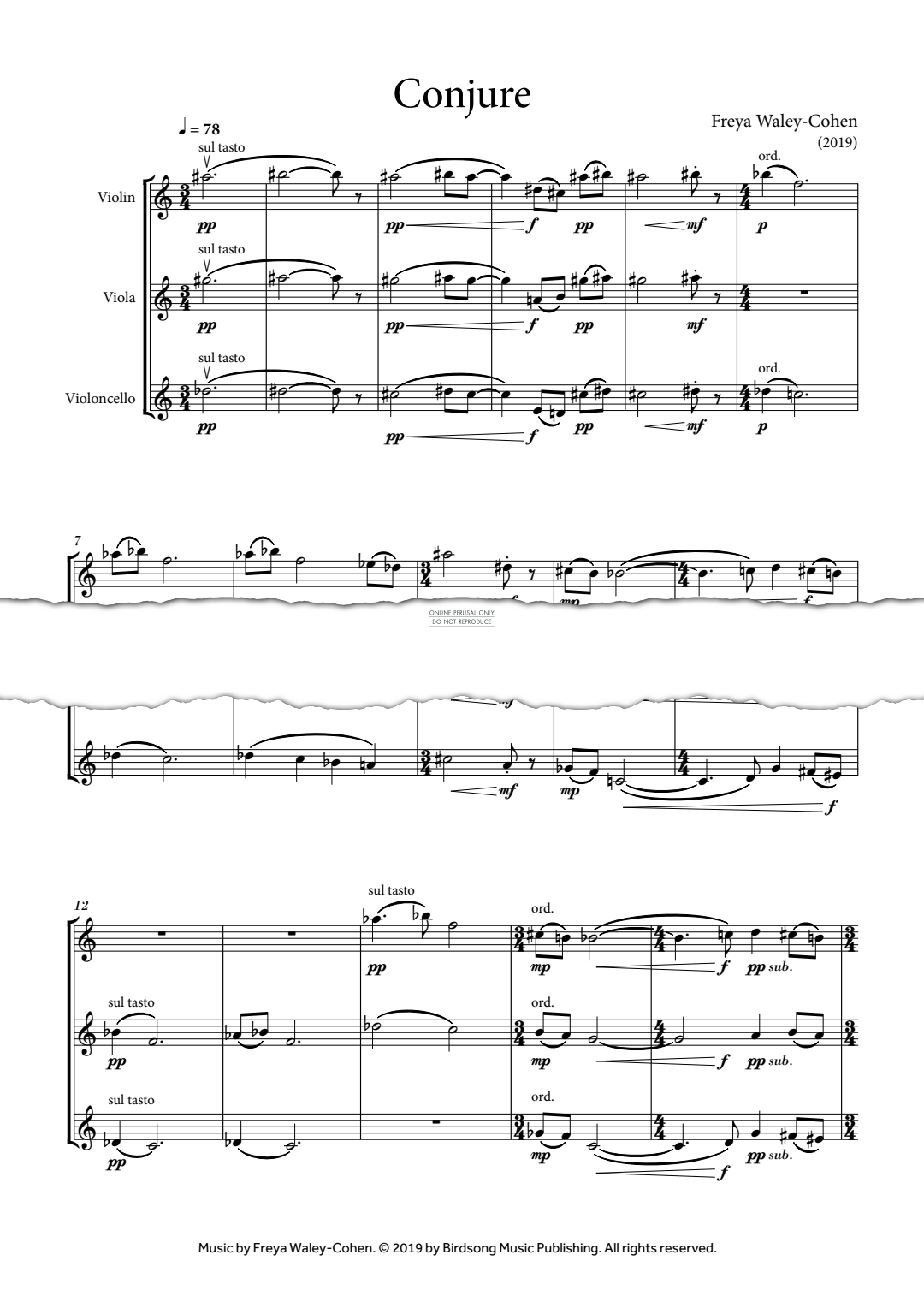 Produktgalerie: Seite 1 von 1 Conjure, Freya Waley-Cohen, Viola, Violine, Violoncello