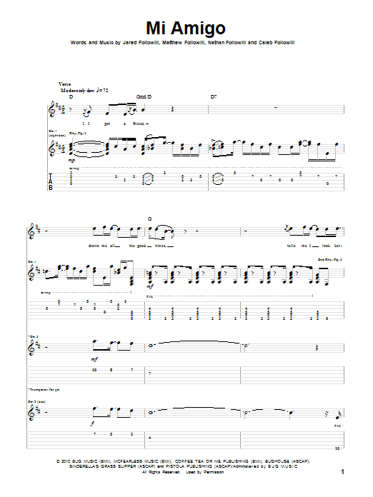 Product gallery: Page 1 of 1 Mi Amigo, Kings Of Leon