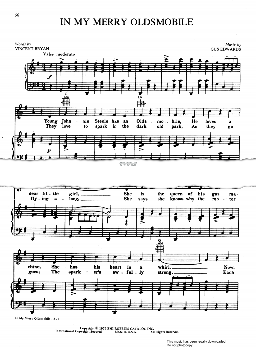 Produktbild zu: In My Merry Oldsmobile