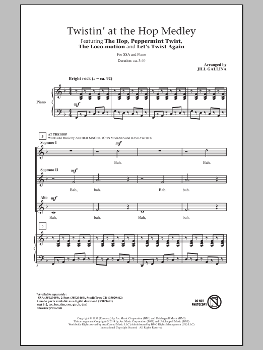 Produktgalerie: Seite 1 von 1 At The Hop, Jill Gallina, Chor