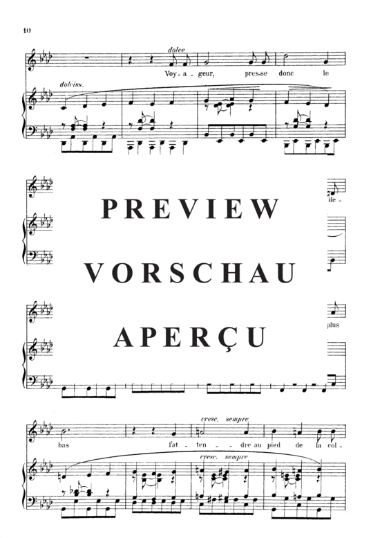 Product gallery: Page 4 of 5 Le voyageur Op.18 No.2, , Medium Voice and Piano