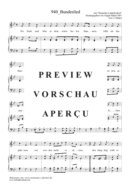 Product gallery: Page 2 of 3 Bundeslied , , Piano and Voice