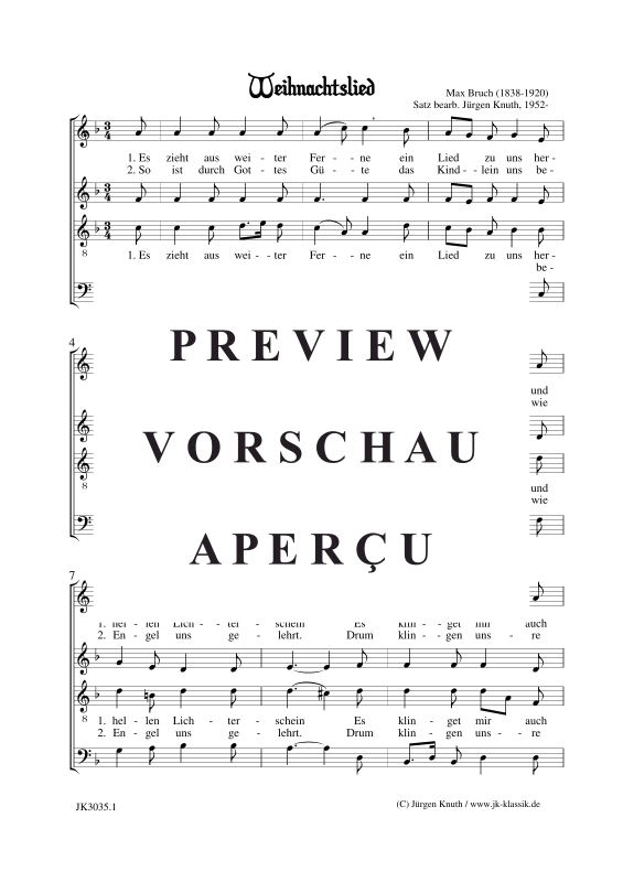 Produktgalerie: Seite 2 von 3 Weihnachtslied (Es zieht aus weiter Ferne), , Gemischter Chor