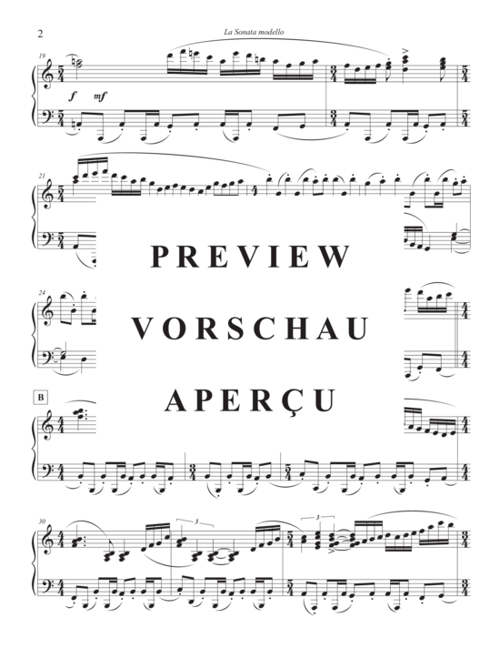 gallery: La Sonata modello , , Klavier Solo