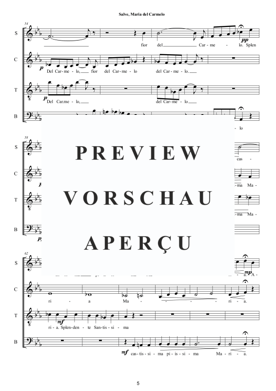 Produktgalerie: Seite 6 von 11 Salve, Maria del Carmelo - Ritus, , Gemischter Chor a capella