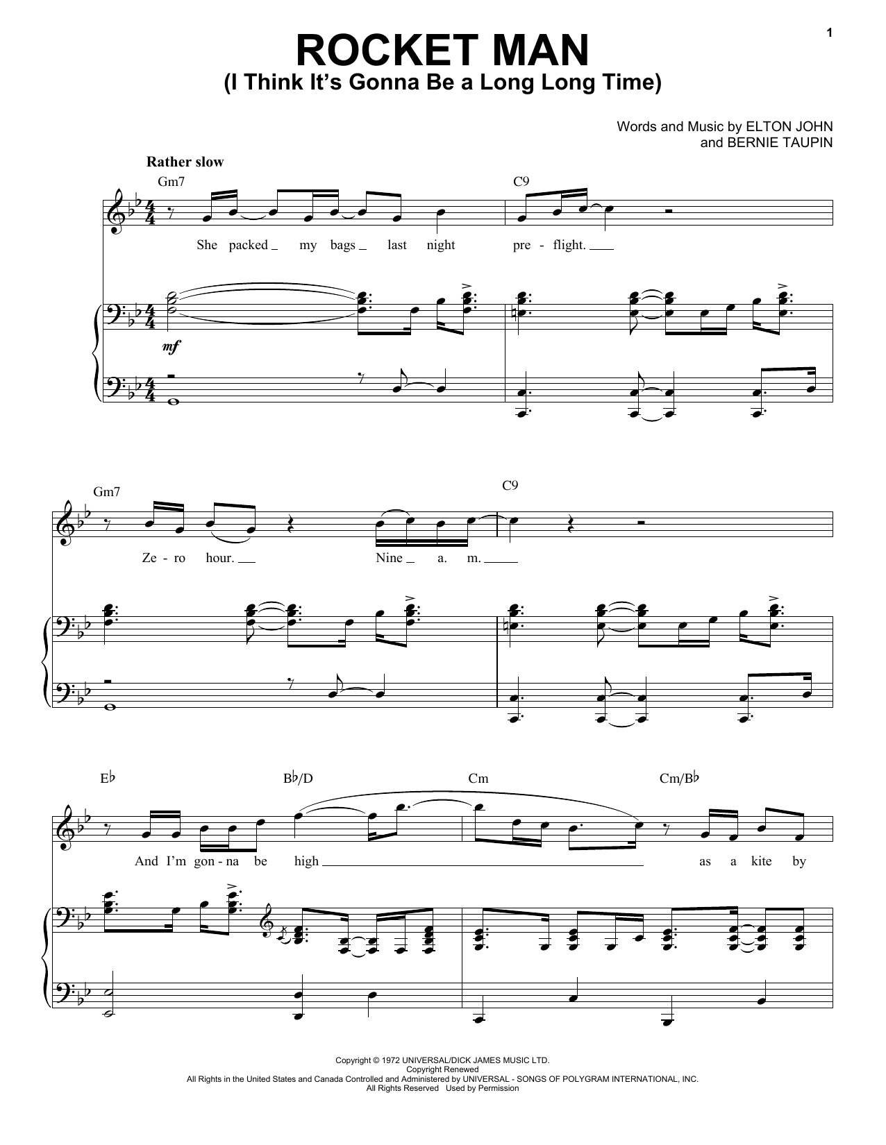 Produktbild zu: Rocket Man (I Think It's Gonna Be A Long Long Time)