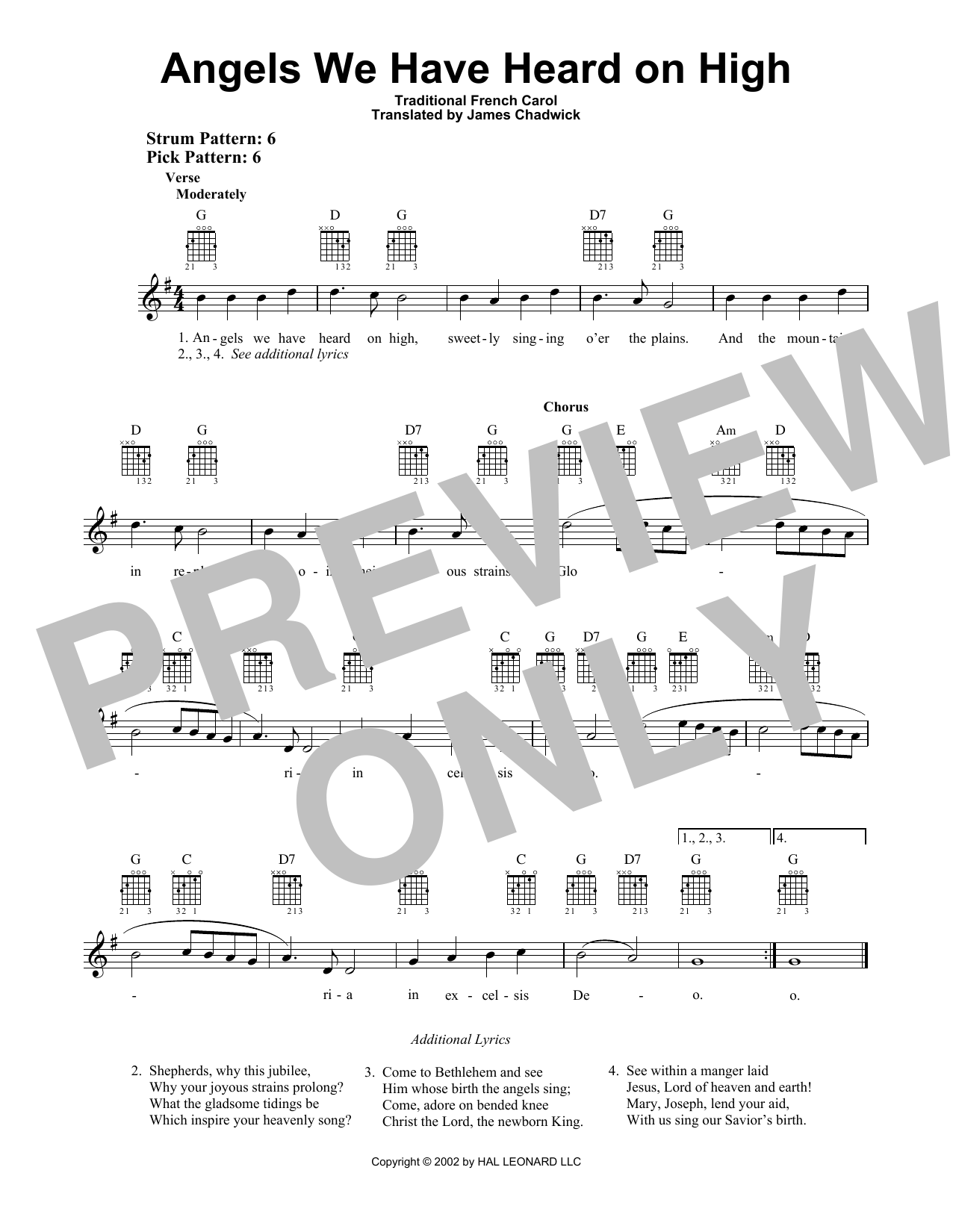 Product gallery: Page 1 of 1 Angels We Have Heard On High, Traditional French Carol