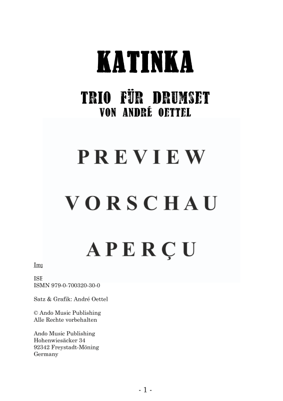 Produktgalerie: Seite 3 von 11 Katinka, , Drumset Trio